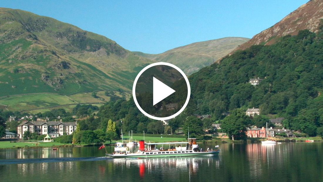 Steam boat on Ullswater. Click to view Leisure/Tourism videos.